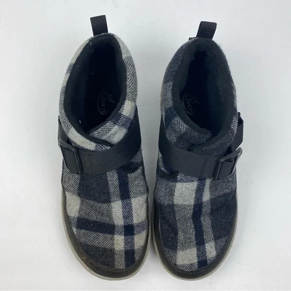 Chaco Ramble Wool Plaid Indoor Outdoor Slipper High Top Shoes Size 7.5 - Picture 3 of 12